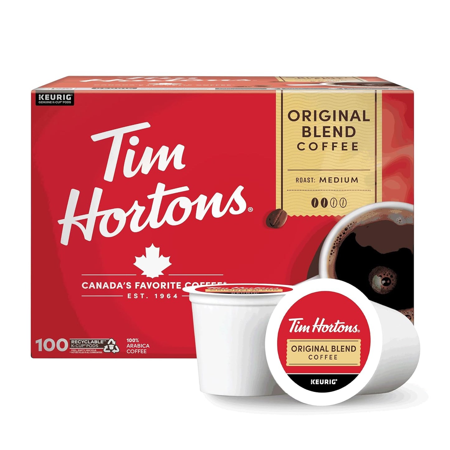 Tim-Hortons---Cápsulas-K-Cup-compatibles-con-cafetera-Keurig-Brewers,-80-K-Cups3465