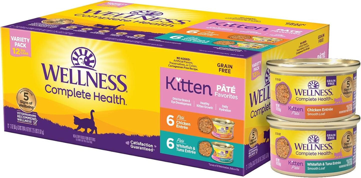 Wellness-Complete-Health-Pate-Variety-Pack-Kitten-Canned-Wet-Cat-Food,-Natural,-Protein-1798