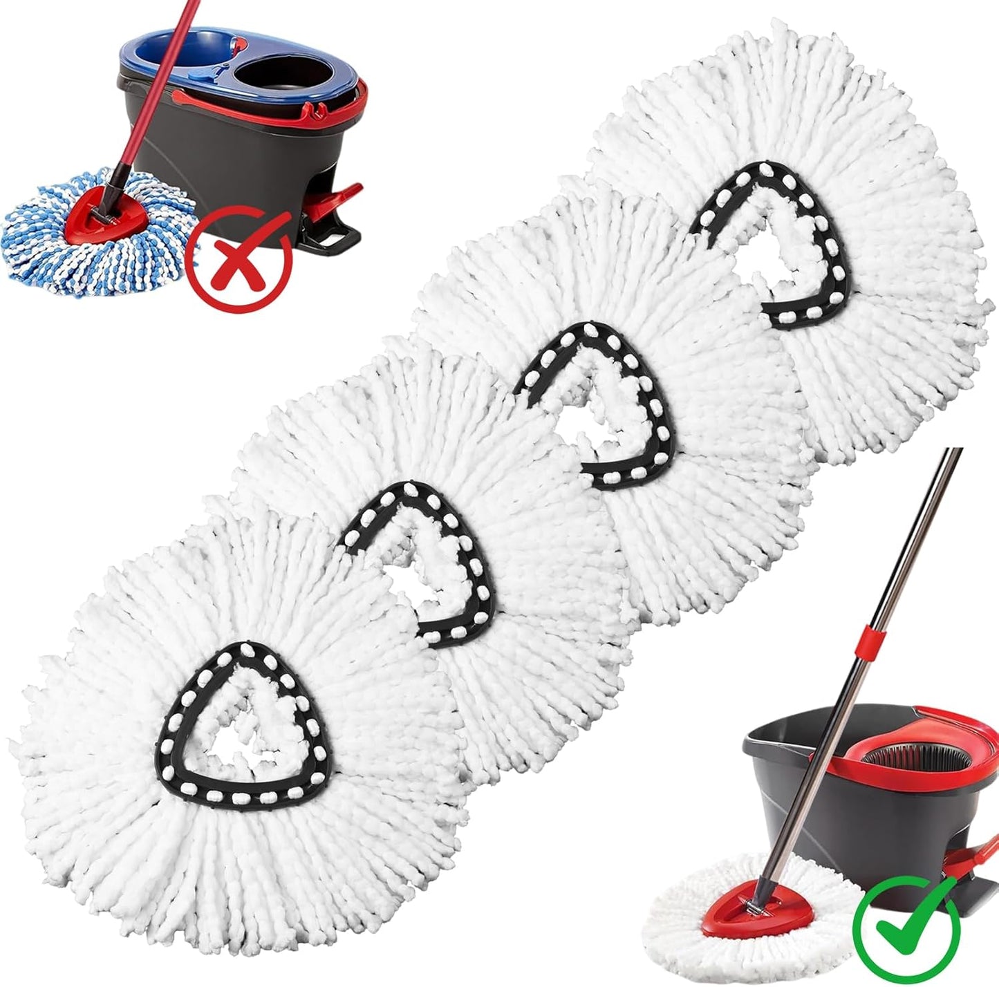 4-Pack-Mop-Heads-Replacements,-Compatible-with-O-Cedar-Easywring-1-Tank-System-Easy-Wrin-Spin-289