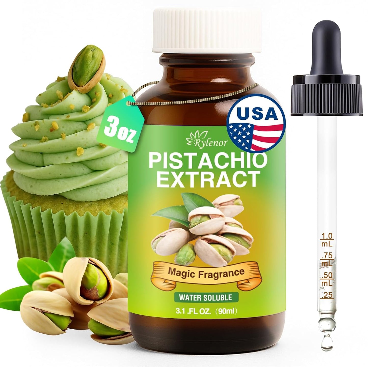 Rylenor-Pistachio-Extract-3-fl-oz-–-Water-Soluble,-Concentrated-Nutty-Flavoring-for-Pistachio-Ice-1536