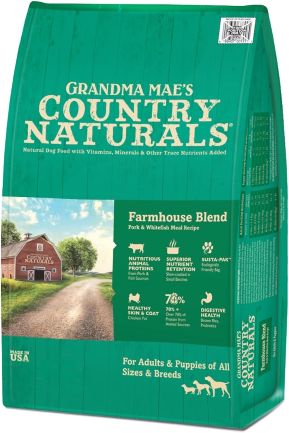 Grandma-Mae's-Country-Naturals-Alimento-seco-para-perros,-fórmula-247