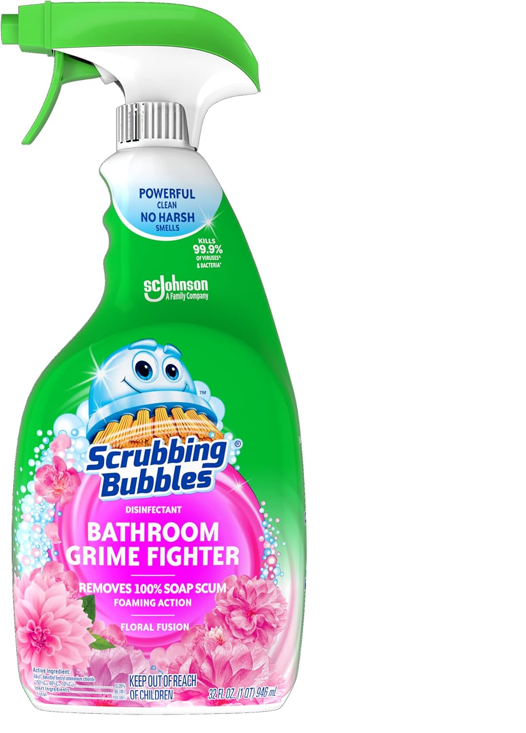 Scrubbing-Bubble-Bathroom-Grime-Fighter,-Floral-Fusion-Scent,-32-oz-5048