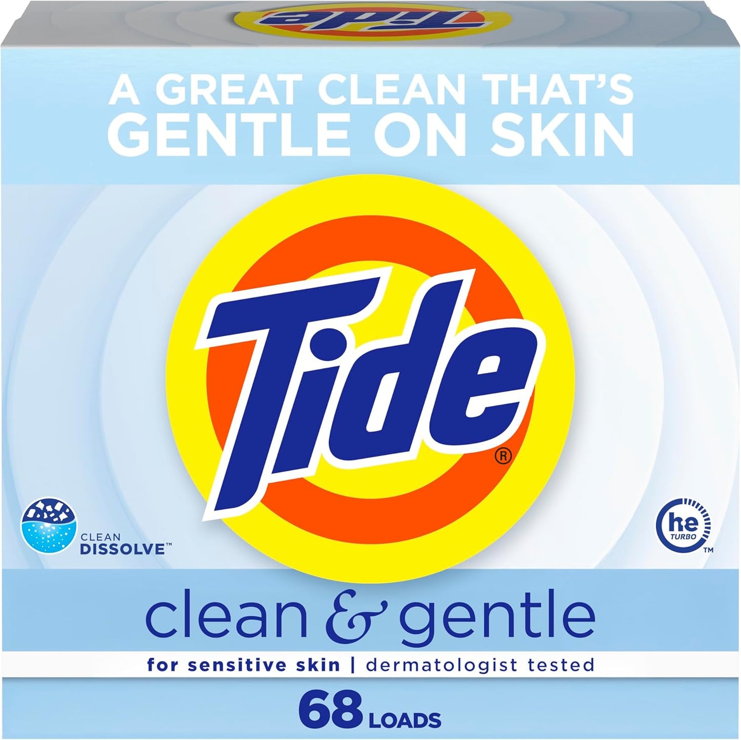 Tide-Clean-and-Gentle-Powder-Laundry-Detergent,-Unscented,-68-Loads,-3773