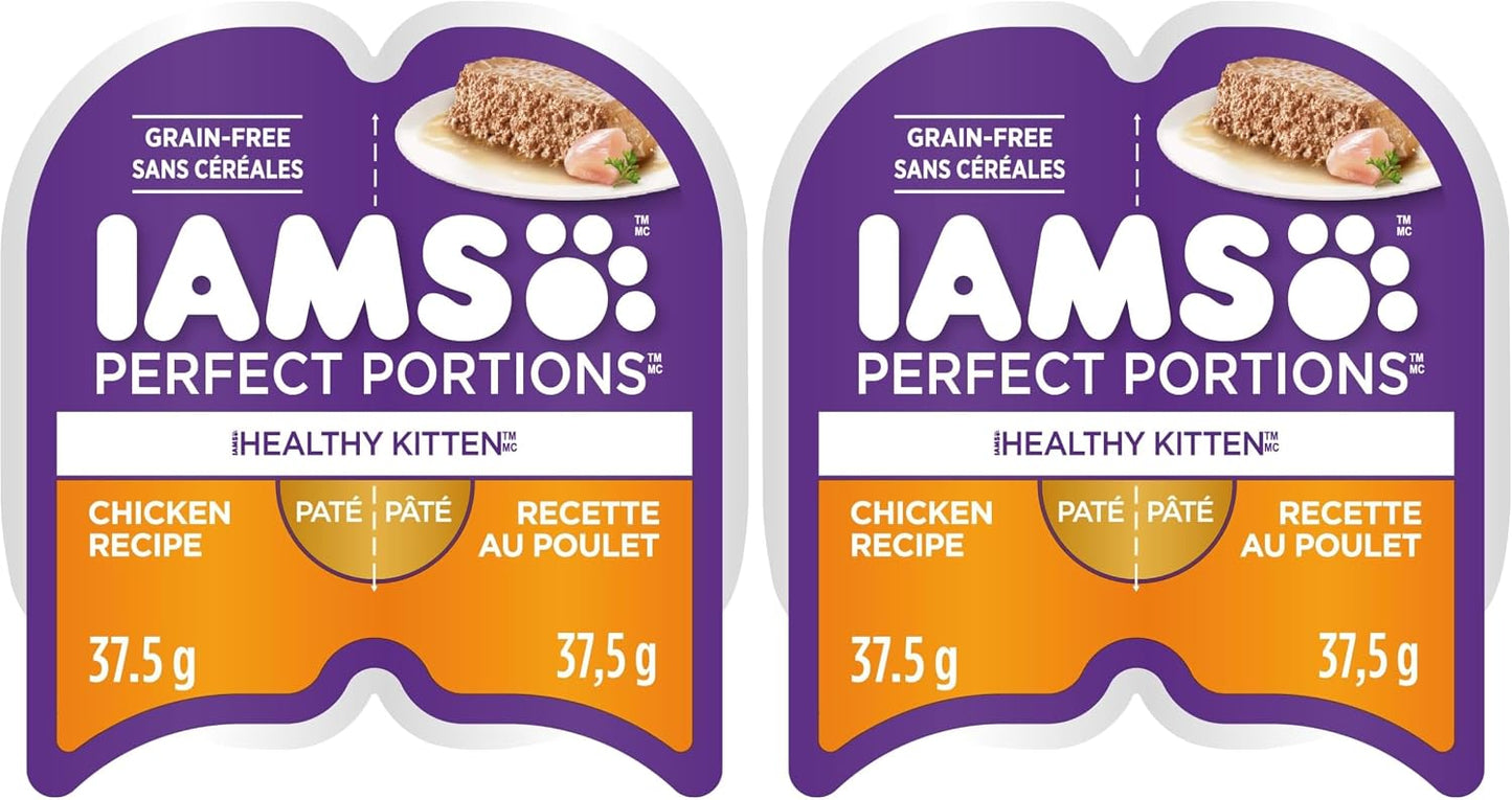 IAMS-Perfect-Portions-Healthy-Kitten-Grain-Free-Wet-Cat-Food-Pate,Chicken-Recipe,2.6-oz.-220