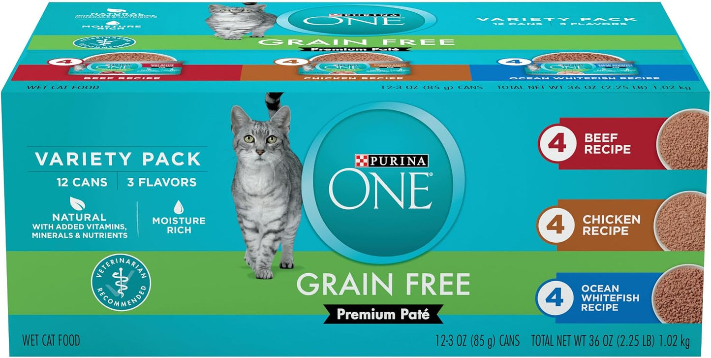 Purina-ONE-Grain-Free,-Natural-Pate-Wet-Cat-Food-Variety-Pack,-Beef,-Chicken-1731