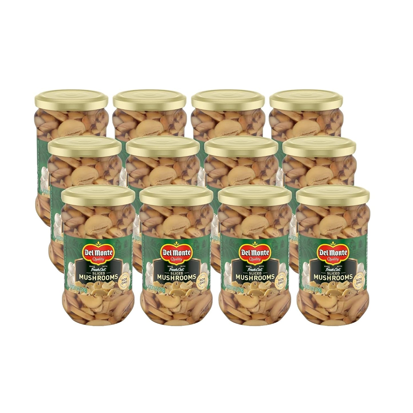 Del-Monte®-Mushrooms-Slices-6-oz.-Jar,-12-Pack-------739