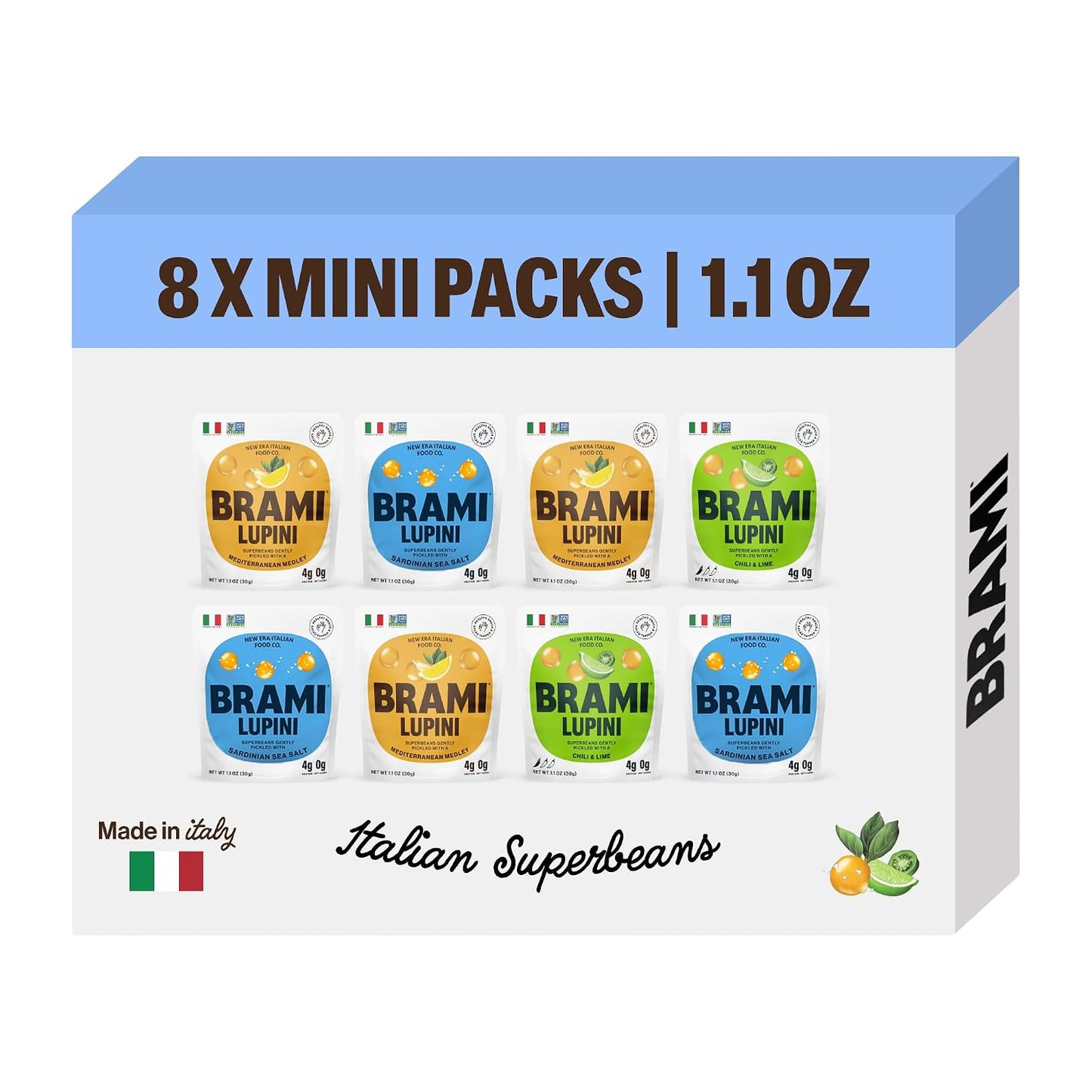 BRAMI-Lupini-Beans-Snacks,-Variety-Pack-|-7g-Plant-Protein,-0g--Net-Carbs-|-Vegetarian,-1217