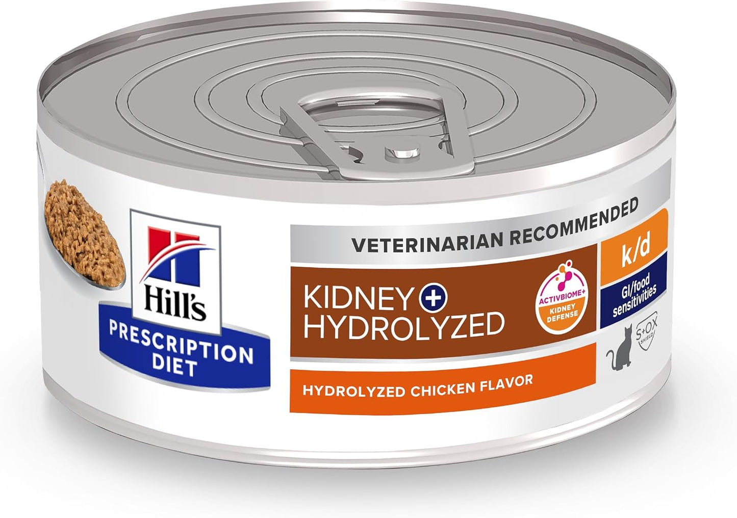 Hill's-Prescription-Diet-k/d-Kidney-Care-Hydrolyzed-Chicken-Flavor-Pate-Wet-Cat-Food,-175