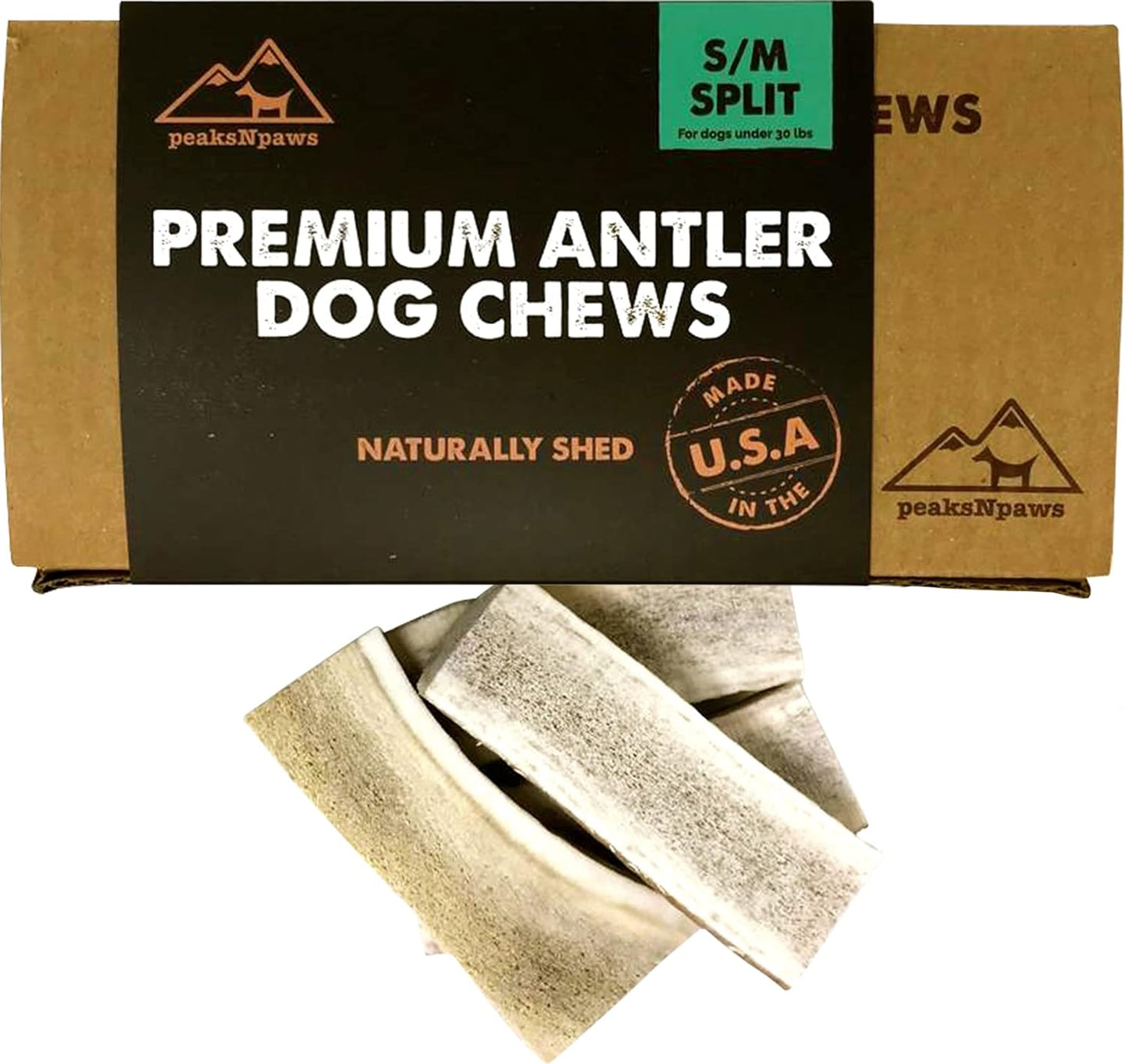 peaksNpaws-Premium-All-Natural-Grade-A-Split-Elk-Antlers-for-Dogs-–-Shed-632