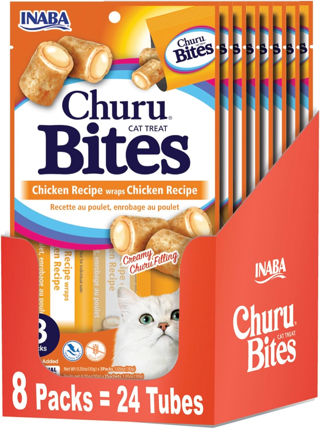 INABA-Churu-Bites-for-Cats,-Soft/Chewy-Baked-Chicken-Wrapped-Churu-Filled-Cat-Treats-with-525