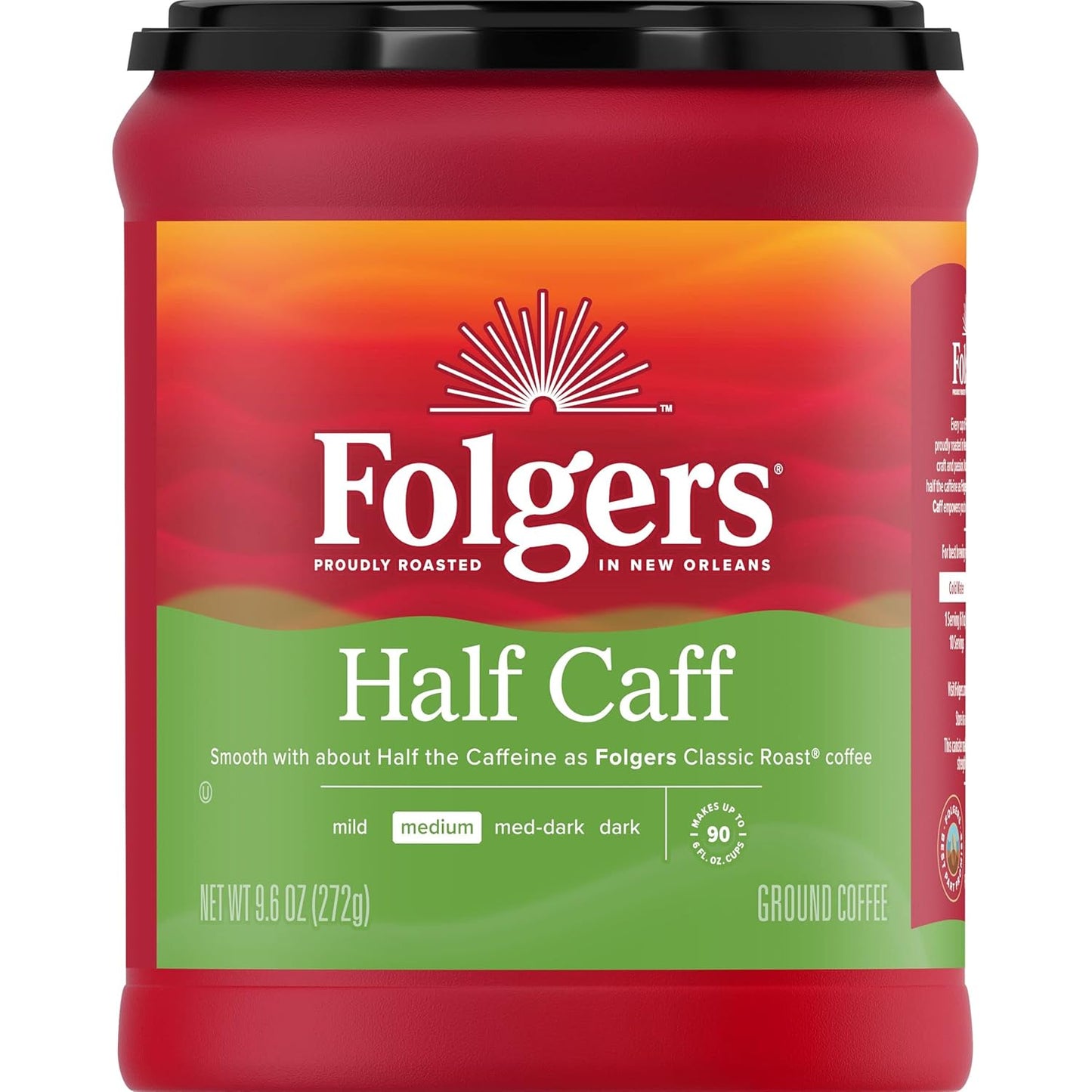 Folgers-Café-molido-Half-Caff,-tostado-medio,-9.6-onzas------2697