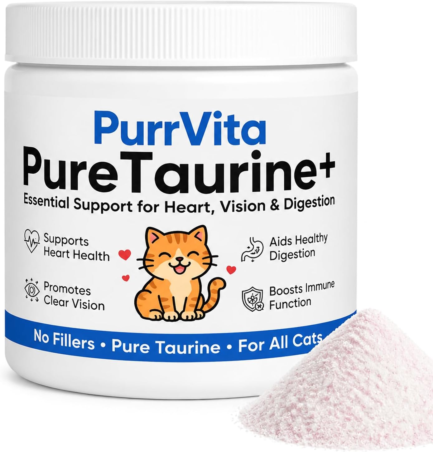 PurrVita-Taurine-for-Cats-Upgraded,-Pure-Taurine-Supplement-for-Cats-Powder,-Support-Feline-1346
