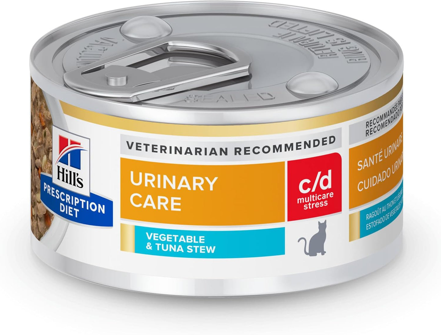 Hill's-Prescription-Diet-c/d-Multicare-Stress-Wet-Cat-Food,-Vegetable-&-Tuna-Stew,-1157