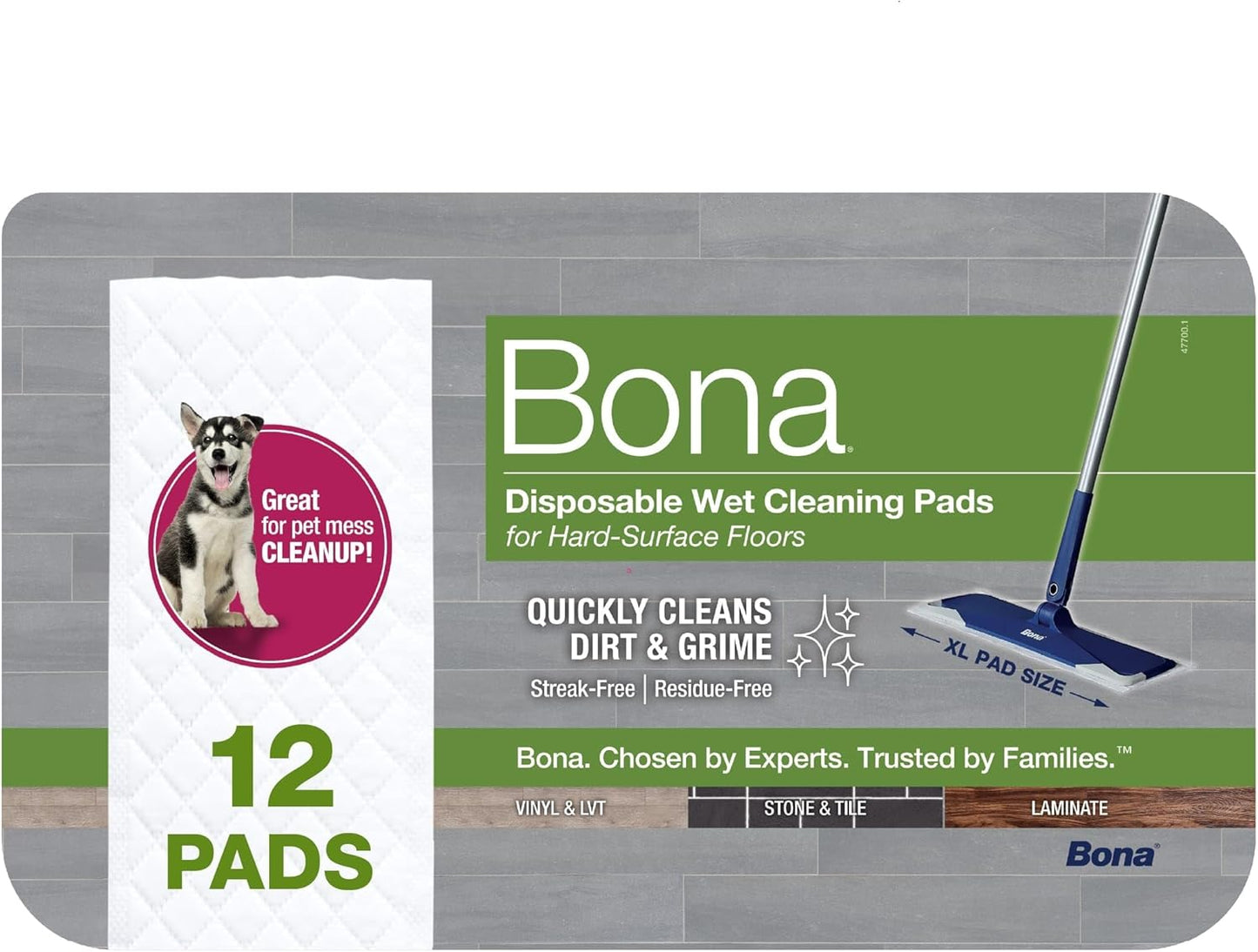 Bona-Multi-Surface-Floor-Disposable-Wet-Cleaning-Pads---12-Pack---Residue-Free-Floor-Cleaning-Solution-for-1276