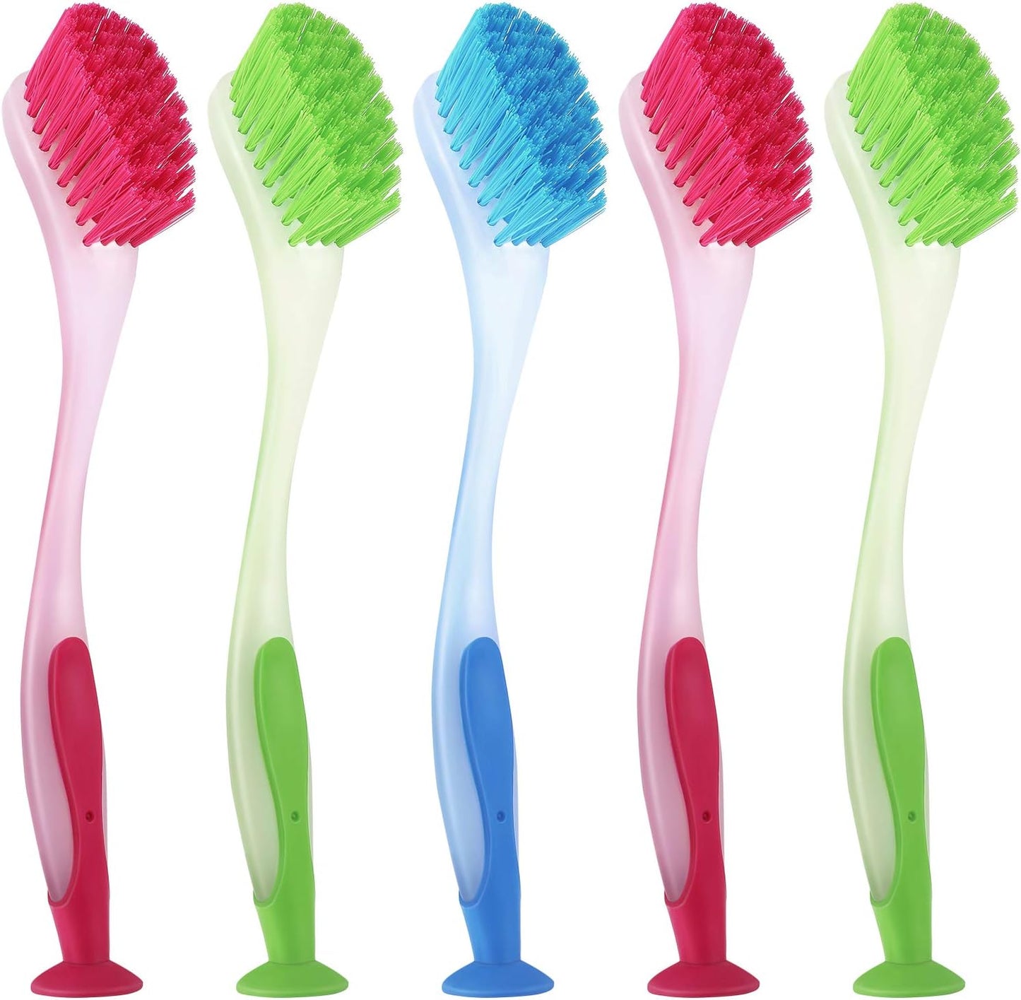 5-Pieces-Long-Dish-Brush-with-Handle-Assorted-Color-Dishwashing-2298