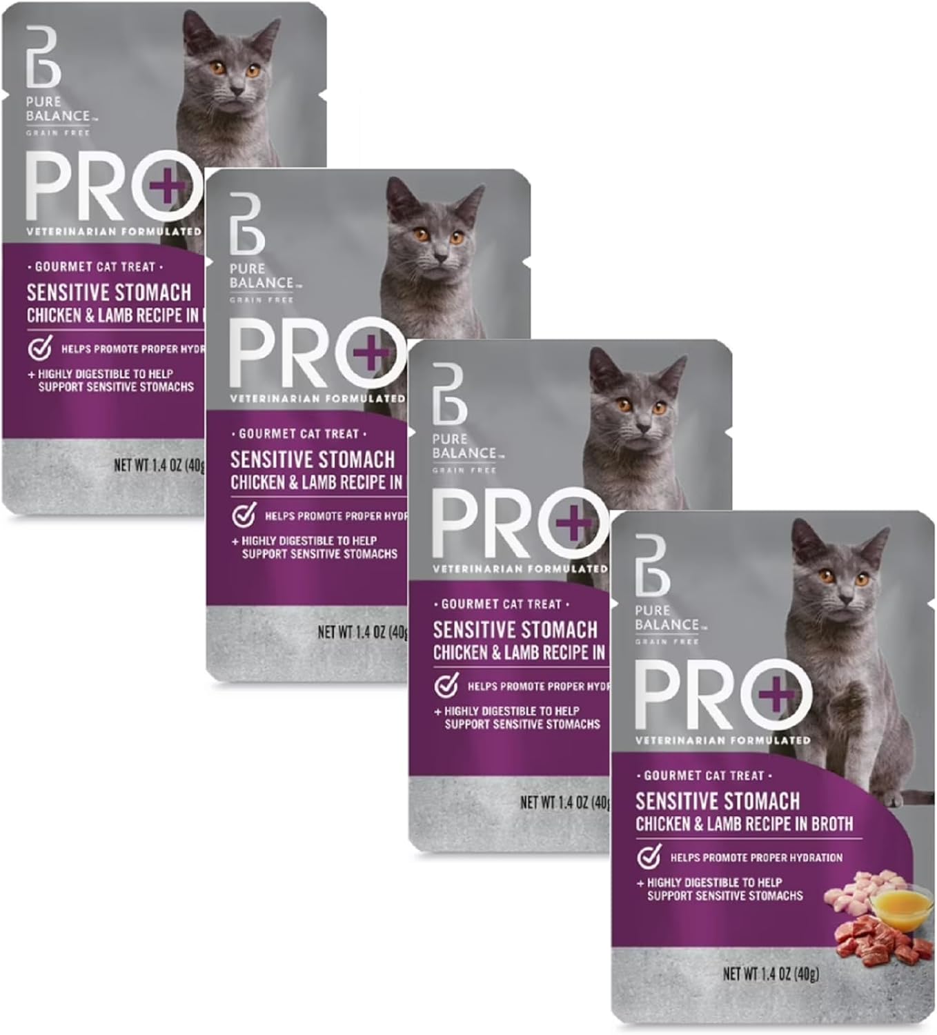 Pure-Balance-Pro+-Sensitive-Stomach-Cat-Food,-Chicken-&-Lamb-in-1.4-4--254
