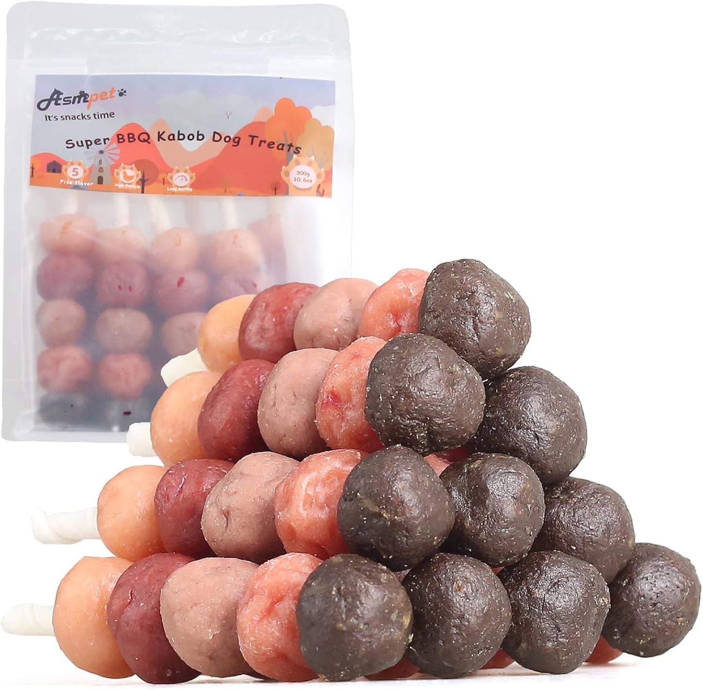 Dog-Treats,-Natural-BBQ-Kabob–-Rawhide-Stick-with-712