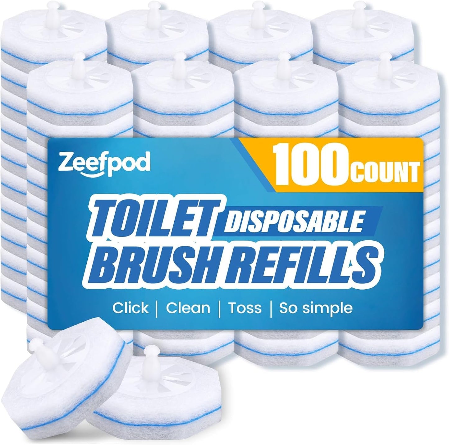 100-Count-Disposable-Toilet-Brush,Toilet-Cleaner-Wand-Refills-Compatible-with-Most-Toilet-Brushes--No-Falling-830