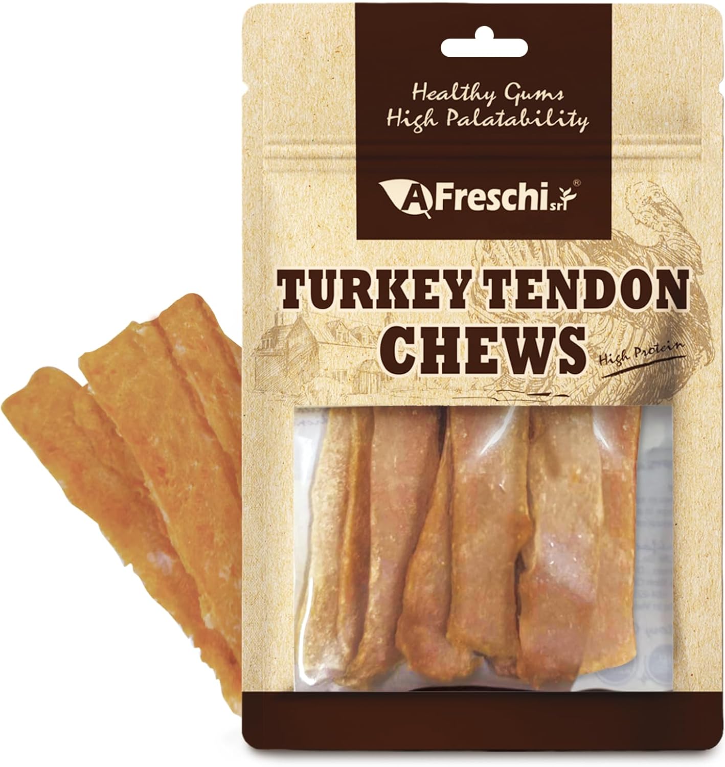 Afreschi-Turkey-Tendon-for-Dogs,-Dog-Treats-for-2580