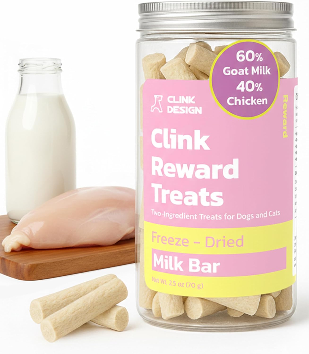 Clink-Design-Freeze-Dried-Dog-&-Cat-Treats,-Healthy-Freeze-Dried-Goat-Milk-834