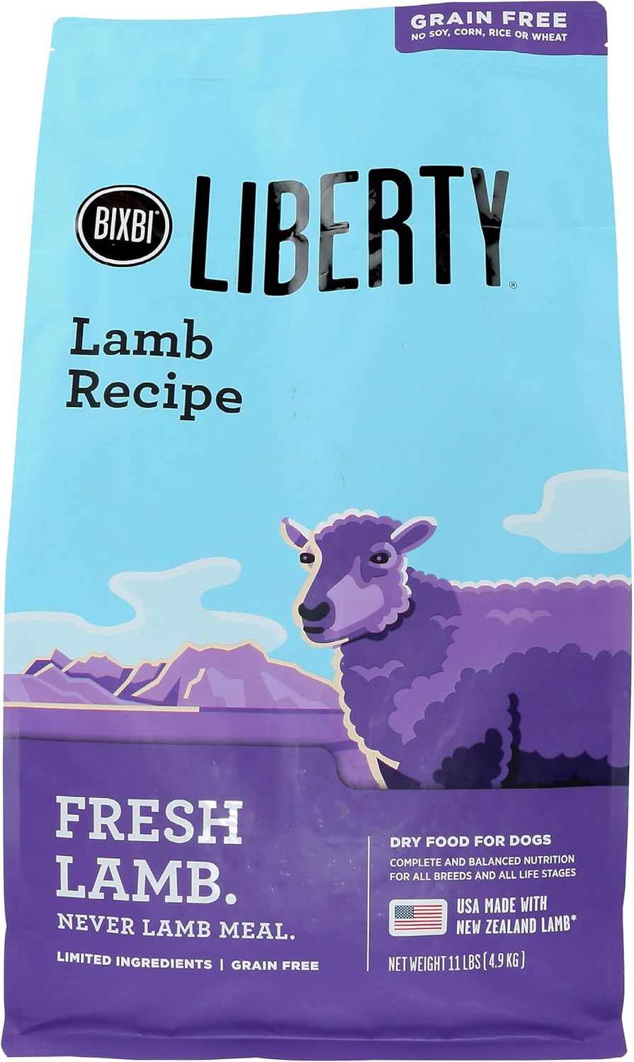 BIXBI-Liberty-Grain-Free-Dry-Dog-Food,-Lamb-Recipe-–-Fresh-Meat,-High-Protein,-1846