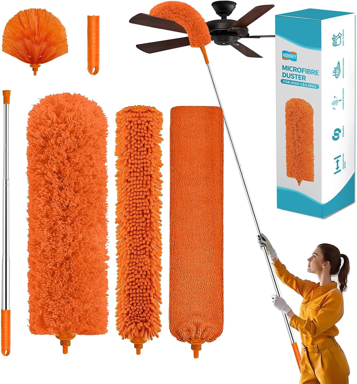 Cobweb-Duster-with-Extension-Pole,Cleaner-Outdoor-110"-Telescoping-Extended-Sspider-Brush,-Dusting-Kit,Long-Handle-Reach-684
