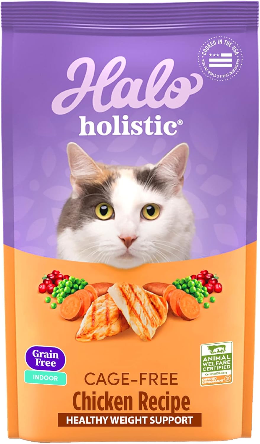 Halo-Holistic-Cage-Free-Chicken-Cat-Food,-Grain-Free-Dry-Cat-For-Weight-Kibble1498