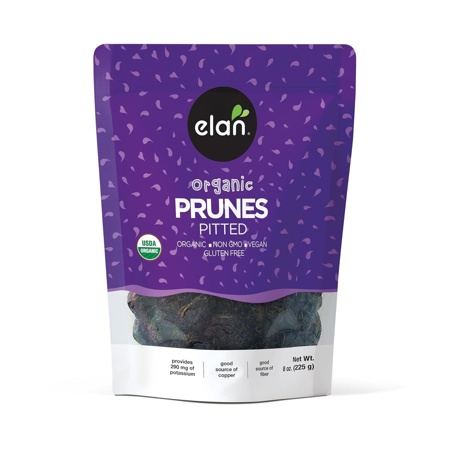 Elan-Organic-Pitted-Prunes,-7.9-oz,-Natural-Dried-Fruit,-No-Sugar--Added,-Sulphite-free,-Non-GMO,-Gluten-Free,-1867