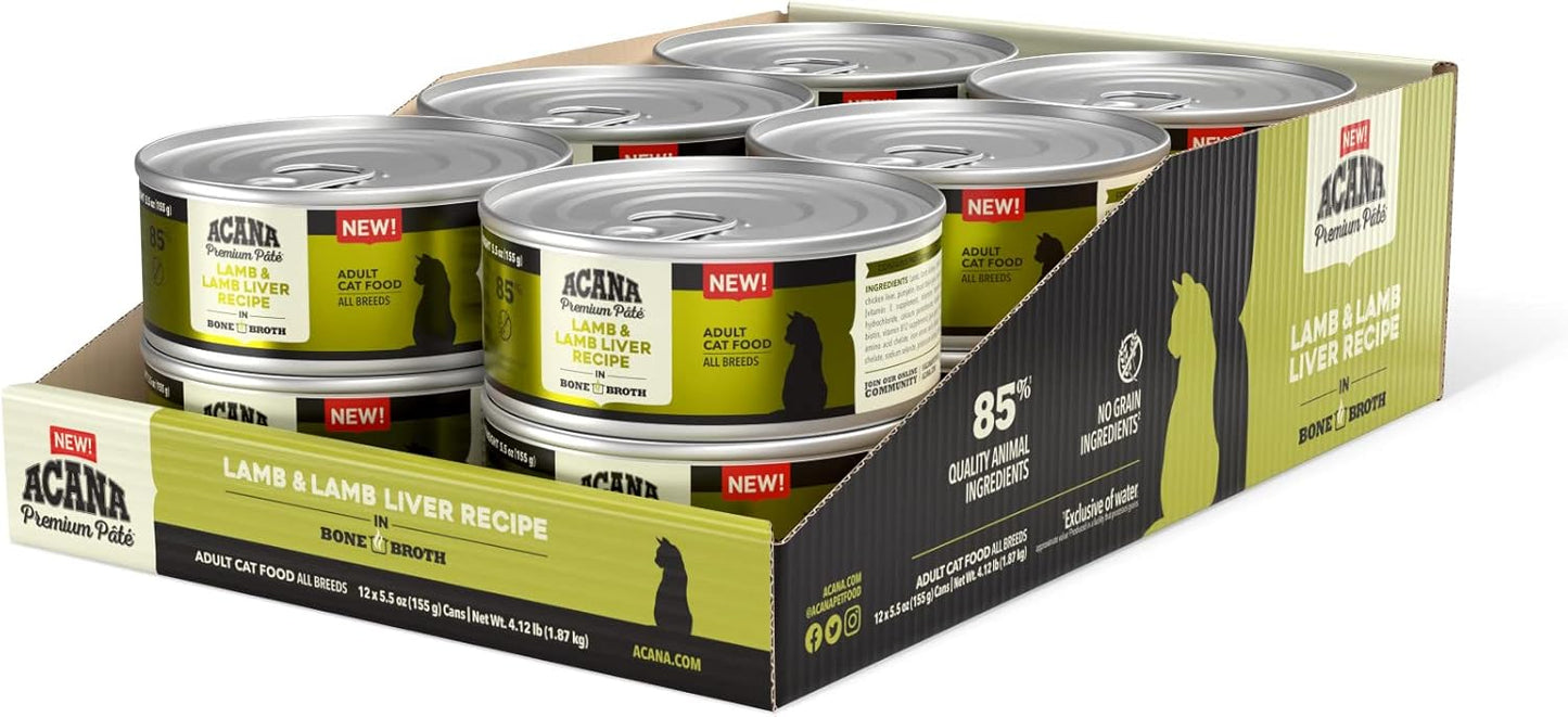 ACANA-Premium-Pate-Wet-Cat-Food-in-Bone-Broth-Lamb-+-Liver-5.5oz-(12810
