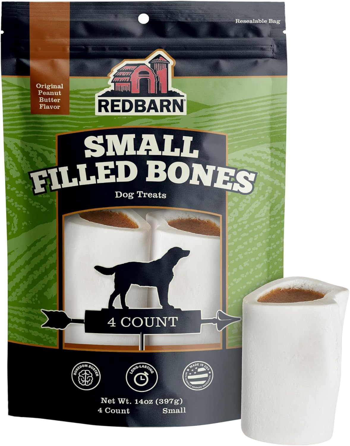 Redbarn-Pet-Products-Small-Filled-Dog-Bones,-Peanut-Butter-Flavor---Lasting-2629