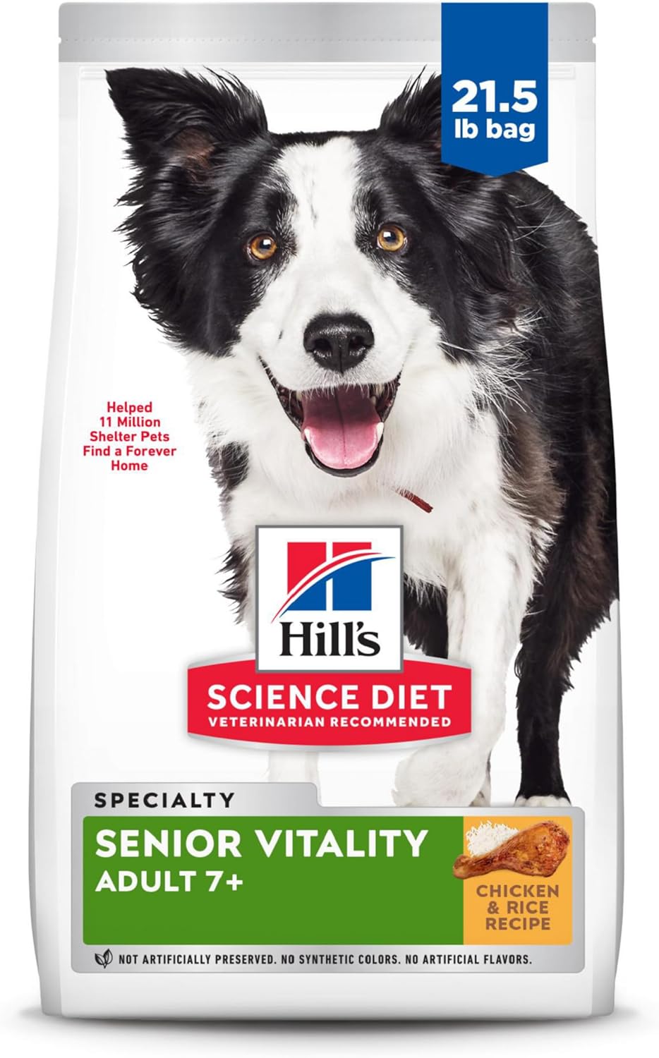 Hill's-Science-Diet-Adult-7+-Senior-Vitality-Dry-Dog-Food,-Chicken-&-Rice,-2167