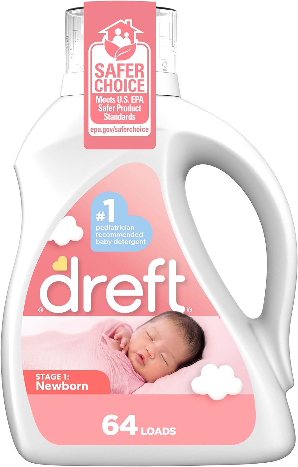 Dreft-Stage-0.0416666666666667-Newborn-Hypoallergenic-Liquid-Baby-Laundry-Detergent-(HE),-3894