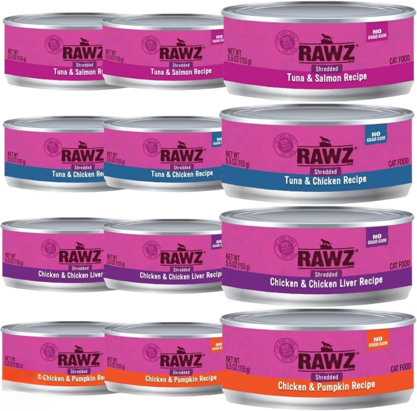 Rawz-Natural-Premium-Canned-Cat-Wet-Food-Shredded--12-Pack-Cans-Variety-Bundle-497