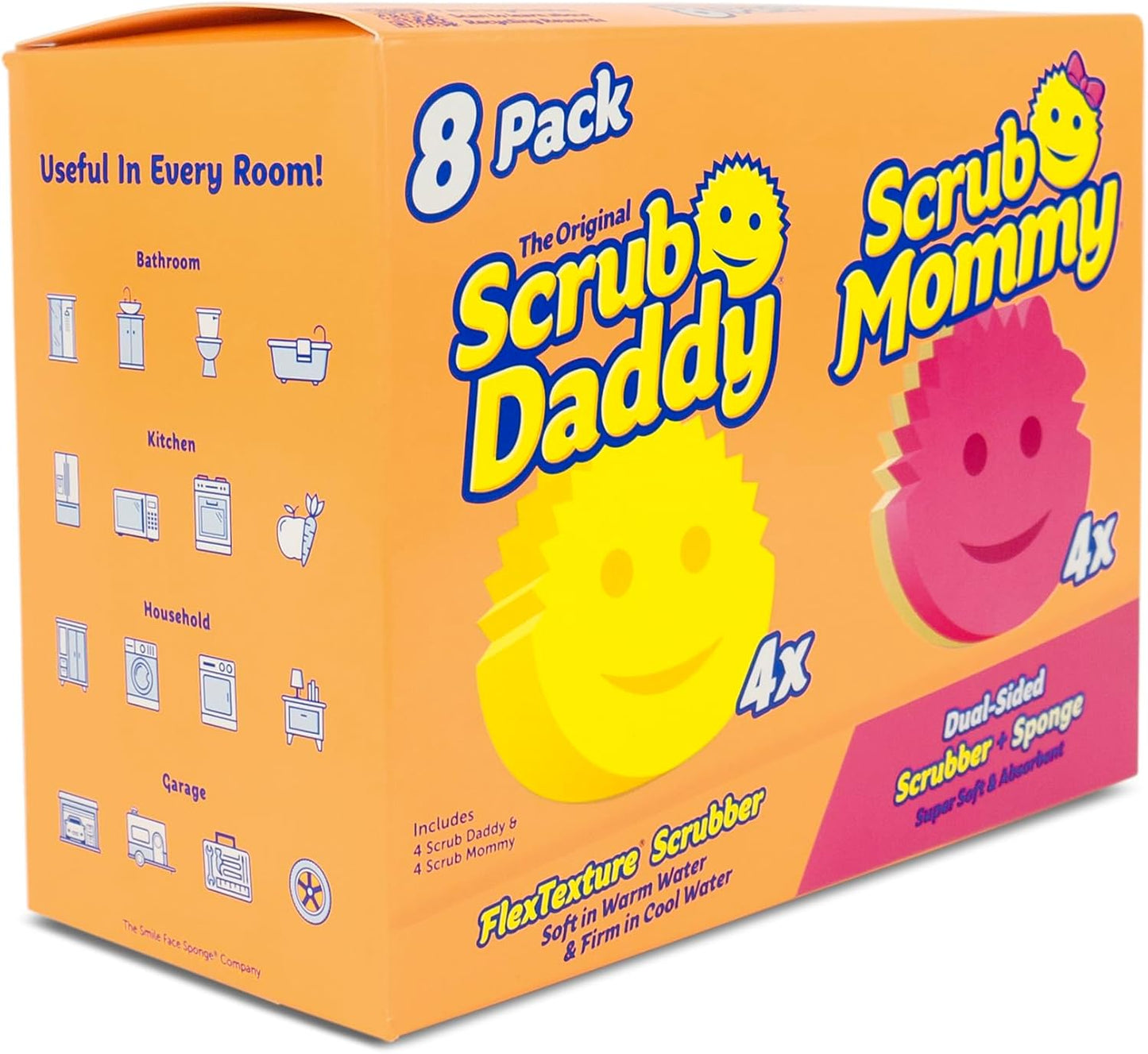 Scrub-Daddy-4-Scrub-Daddy-Sponges-&-4-Scrub-Mommy-5514