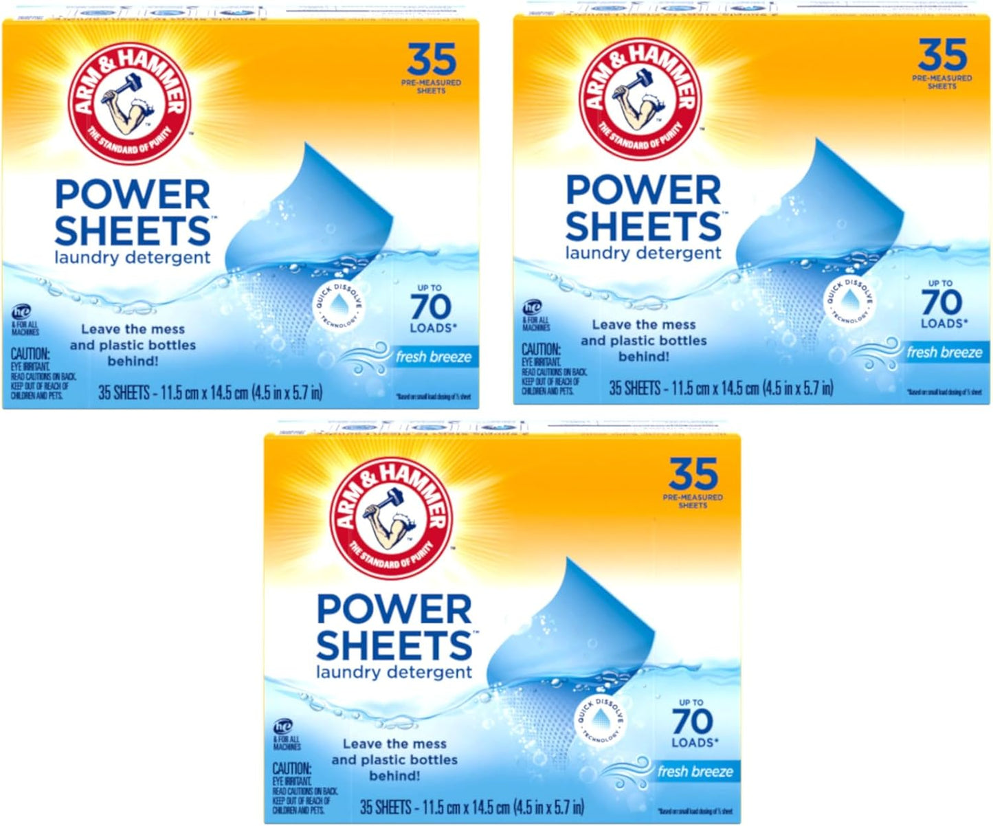 Arm-&-Hammer-Laundry-Detergent-Power-Sheets,Fresh-Breeze,-up-to-152