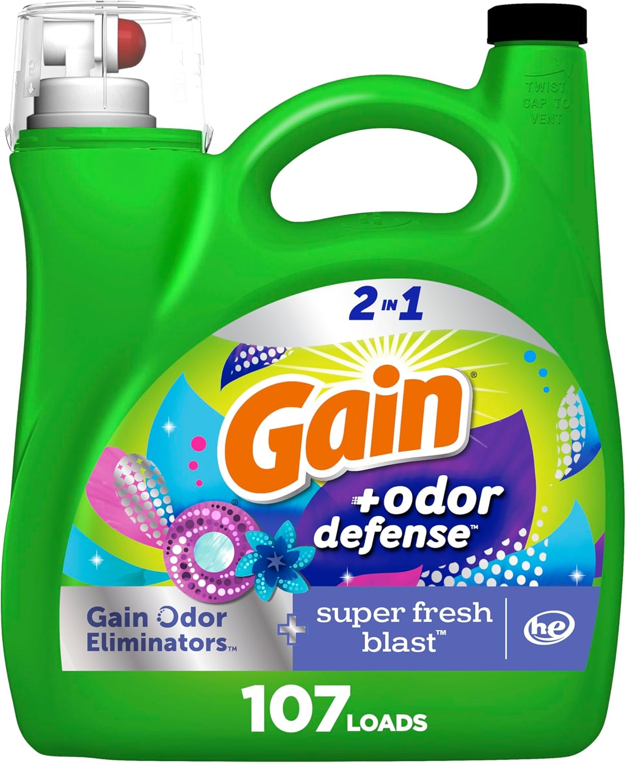 Gain-+-Odor-Defense-Liquid-Laundry-Detergent-Super-Fresh-Blast-4148