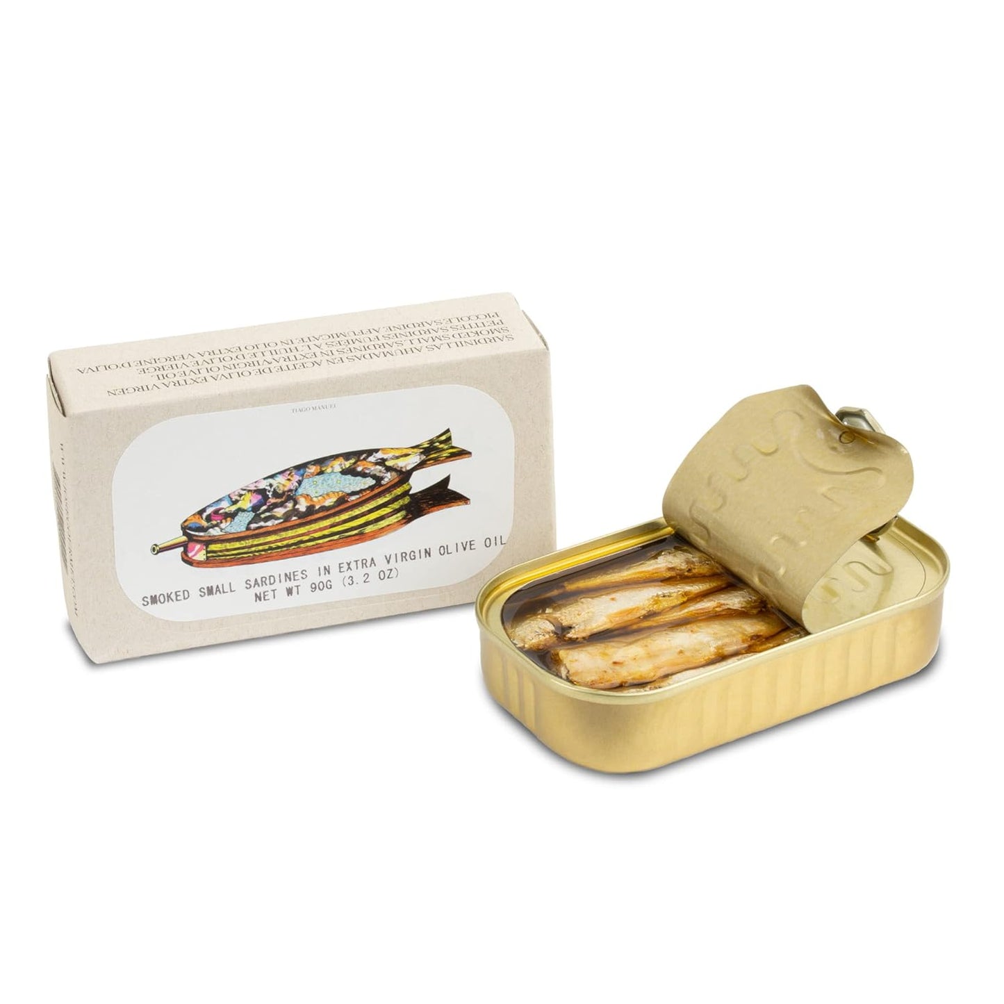 Sardinas-pequeñas-ahumadas-en-aceite-de-oliva-virgen-extra-por-Jose-Gourmet,-portuguesas-717