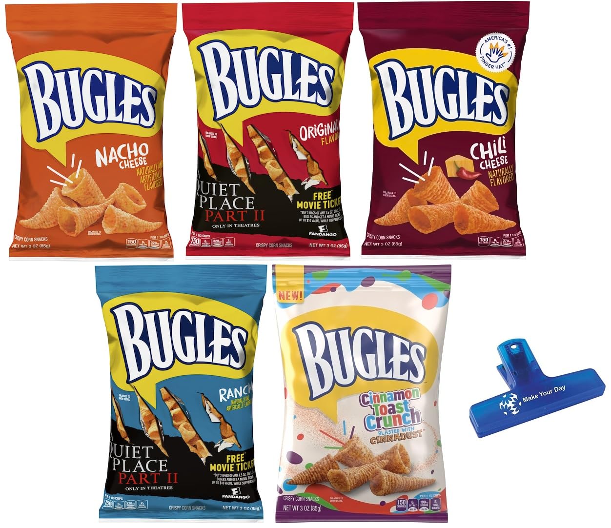 Bugles-Crispy-Corn-Snacks-Variety,-Nacho-Cheese,-Original,-354