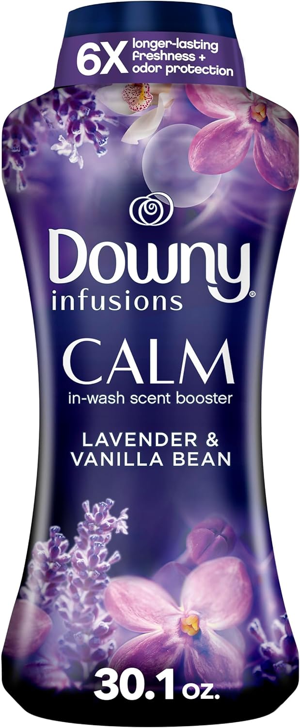 Downy-Infusions-In-Wash-Laundry-Scent-Booster-Beads,-CALM,-Soothing-Lavender-4077