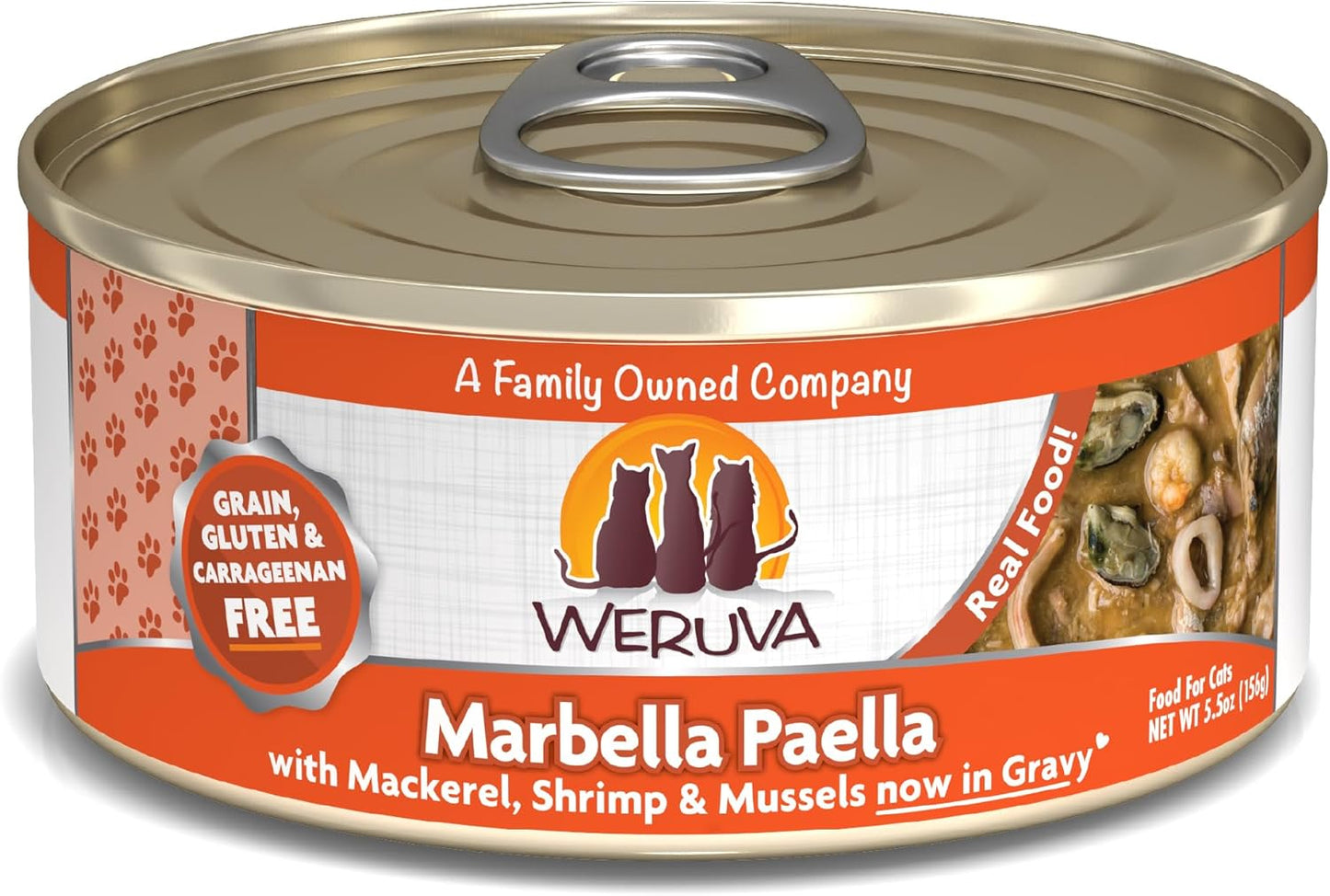 Weruva-Classic-Cat-Food,-Marbella-Paella-with-Mackerel,-982