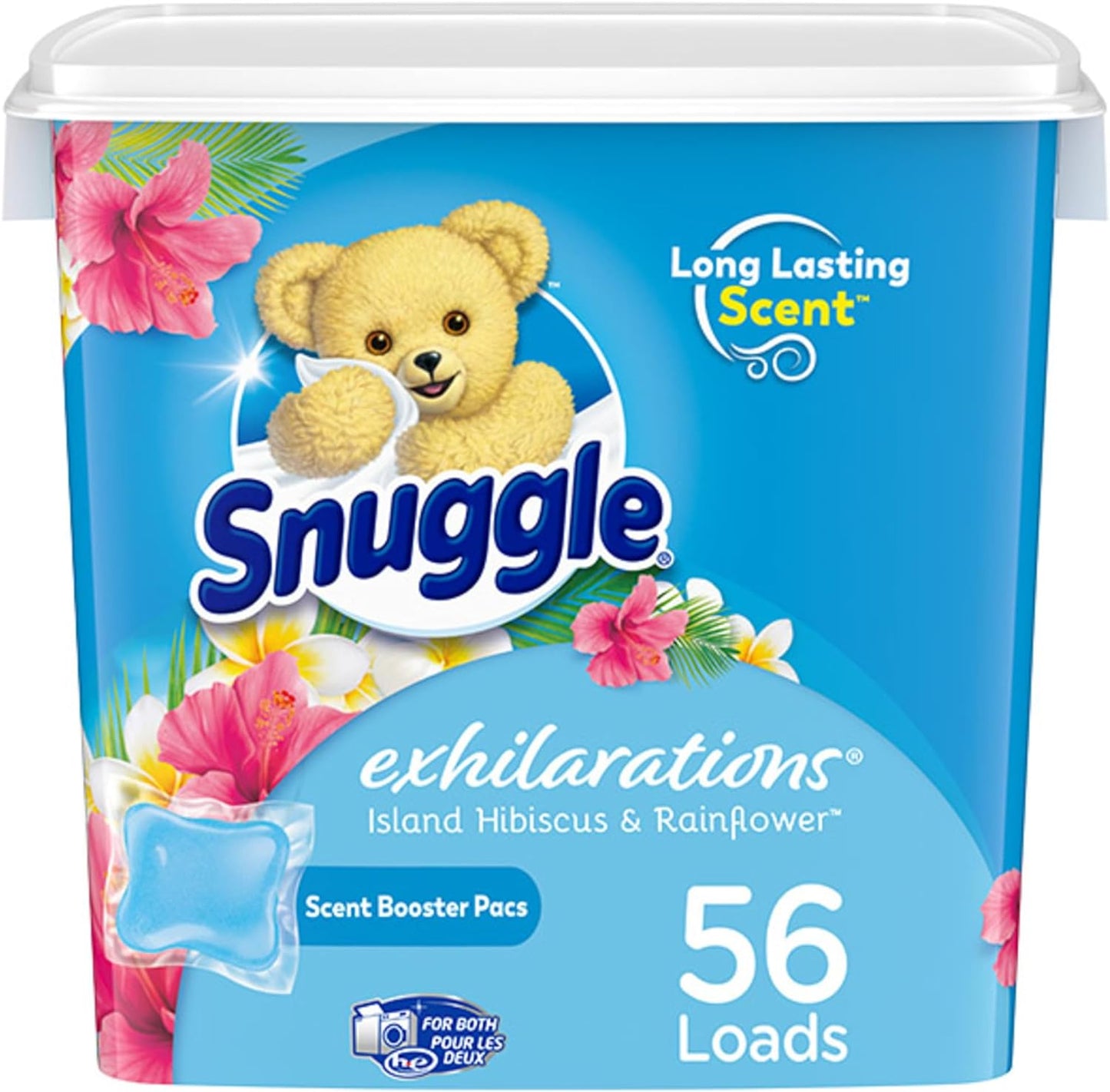 Snuggle-Exhilarations-in-Wash-Laundry-Scent-Booster-Pacs,-Island-Hibiscus-3767