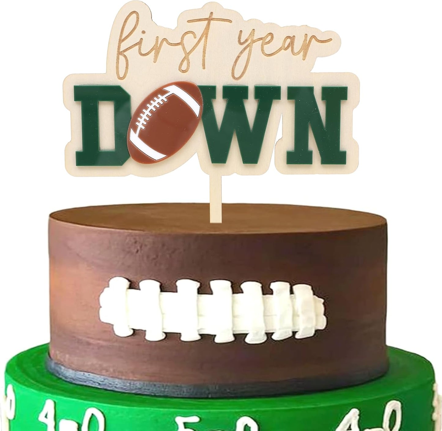 First-Year-Down-Wooden-Cake-Topper,Football-1st-3916
