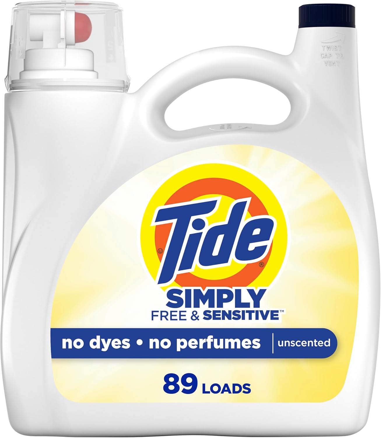 Tide-Simply-Liquid-Laundry-Detergent,-Free-&-Sensitive,-89-Loads,-4063