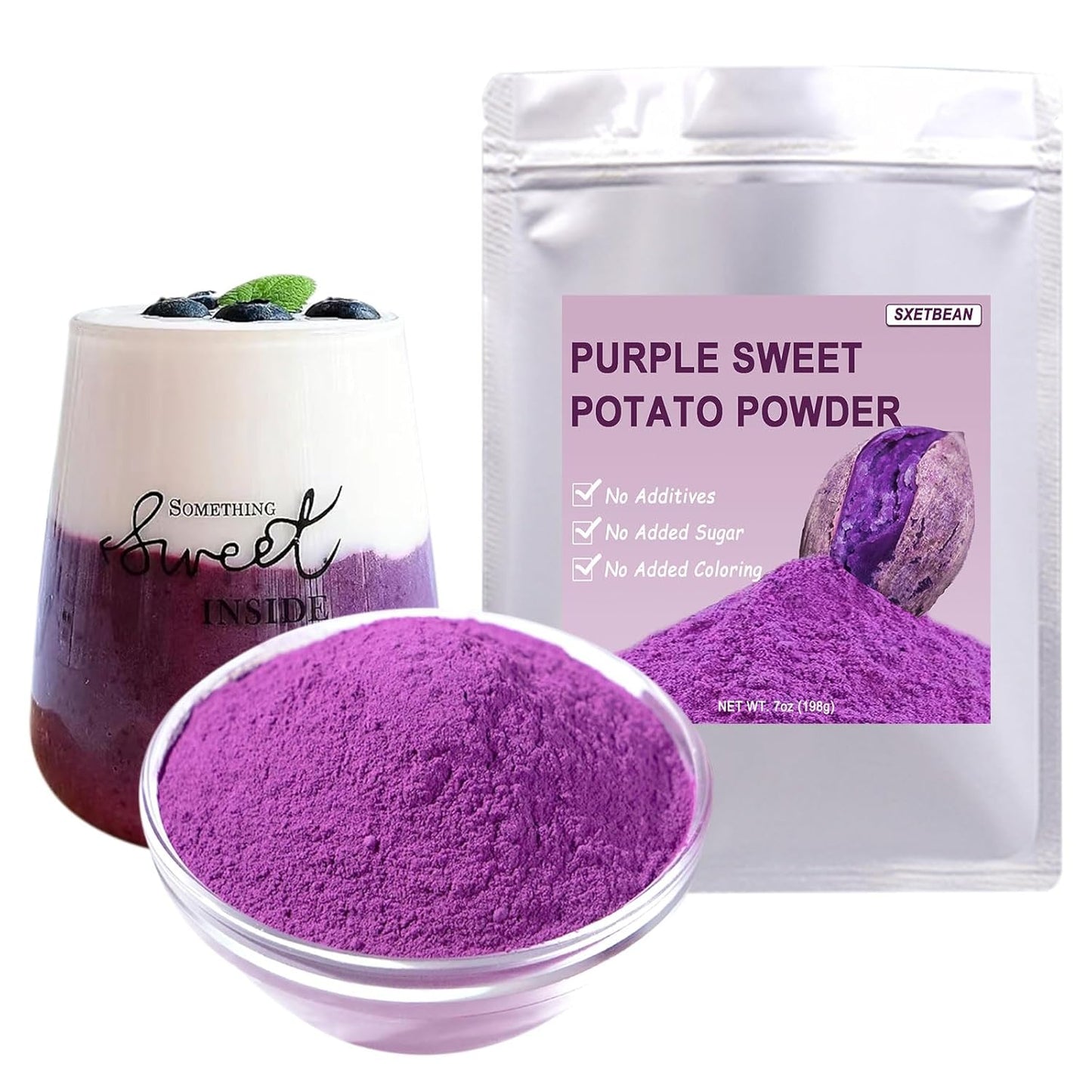 SXETBEAN-Purple-Sweet-Potato-Powder,-7oz/198g-Pure-Purple-Yam-Powder,-Ube-Powder-Latte,-Smoothies,-482