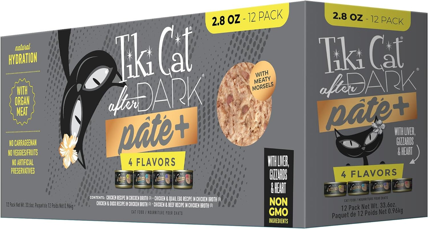 Tiki-Cat-After-Dark-Pate+-Wet-Cat-Food,-Variety-Pack,-2.8-oz.-Cans-1707