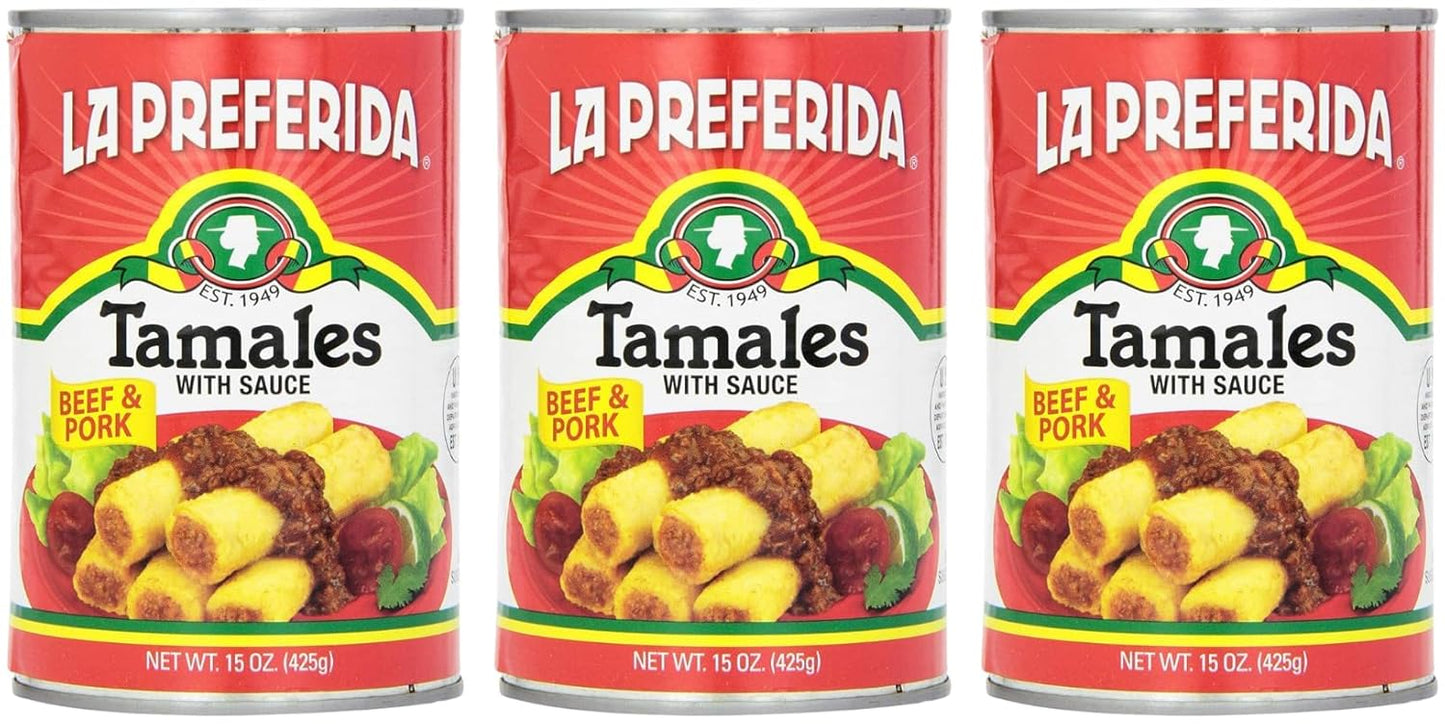 La-Preferida-Tamales-enlatados-de-carne-de-res-y-cerdo-con-salsa,-onzas-812