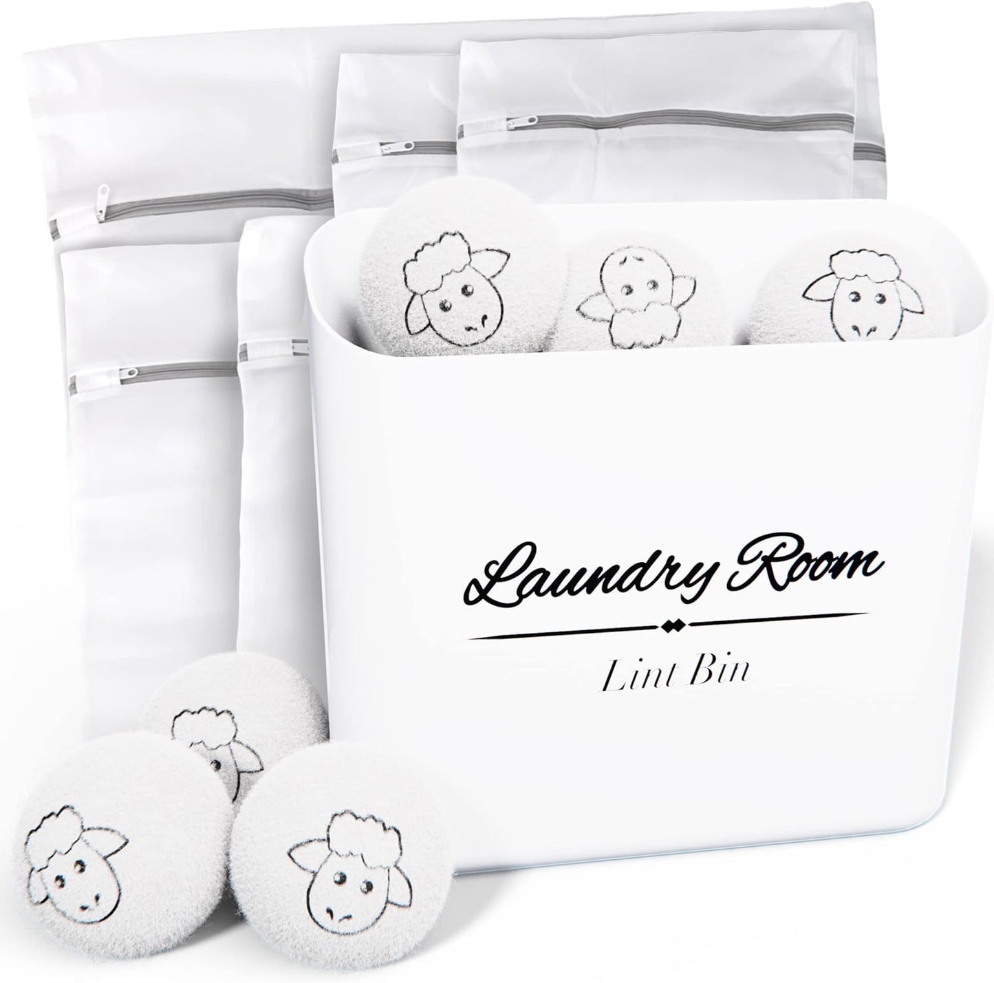 ALBEN-Bundle:-Magnetic-Lint-Bin-for-Laundry-Room,-Wool-Dryer-5