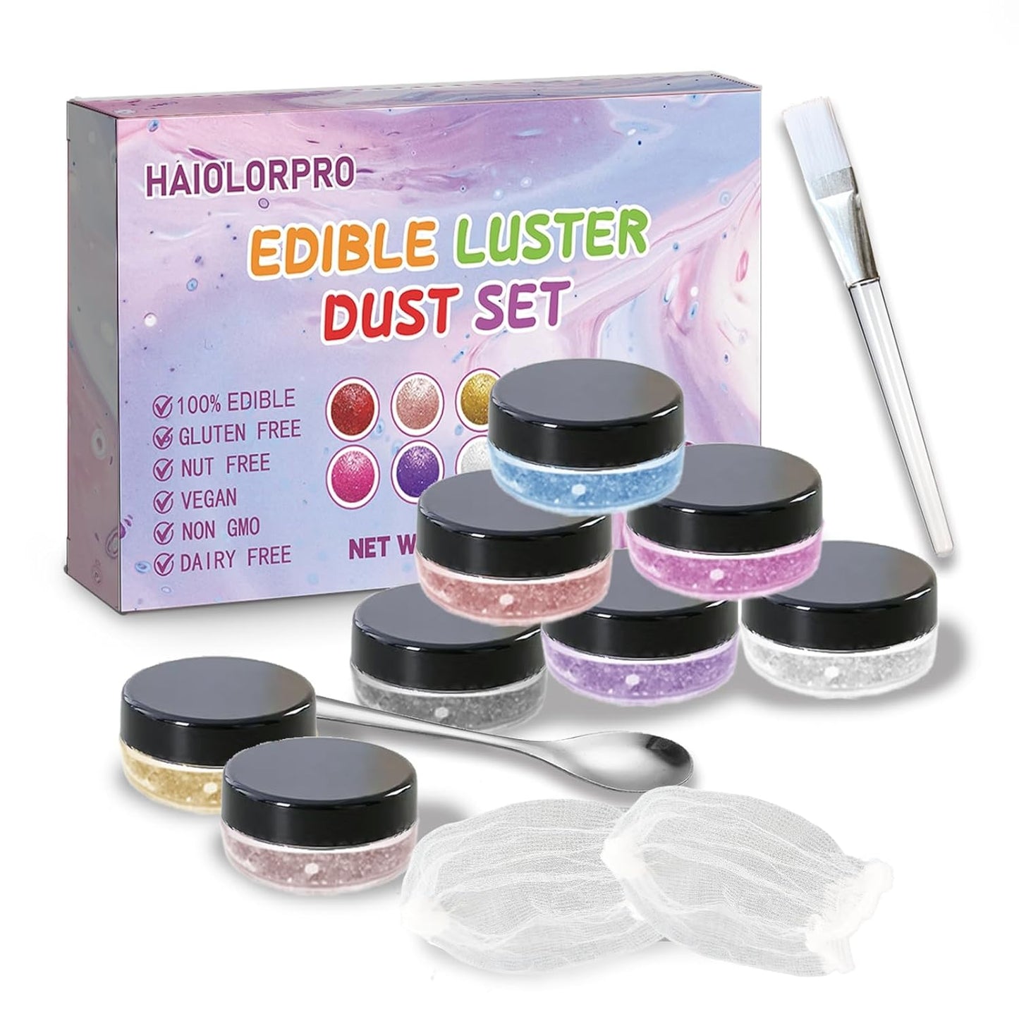 HAIOLORPRO-Edible-Glitter-for-Cocktails,-8-Colors-Luster-Dust-Edible,-Edible-Glitter-Cakes-Cookies,-1392