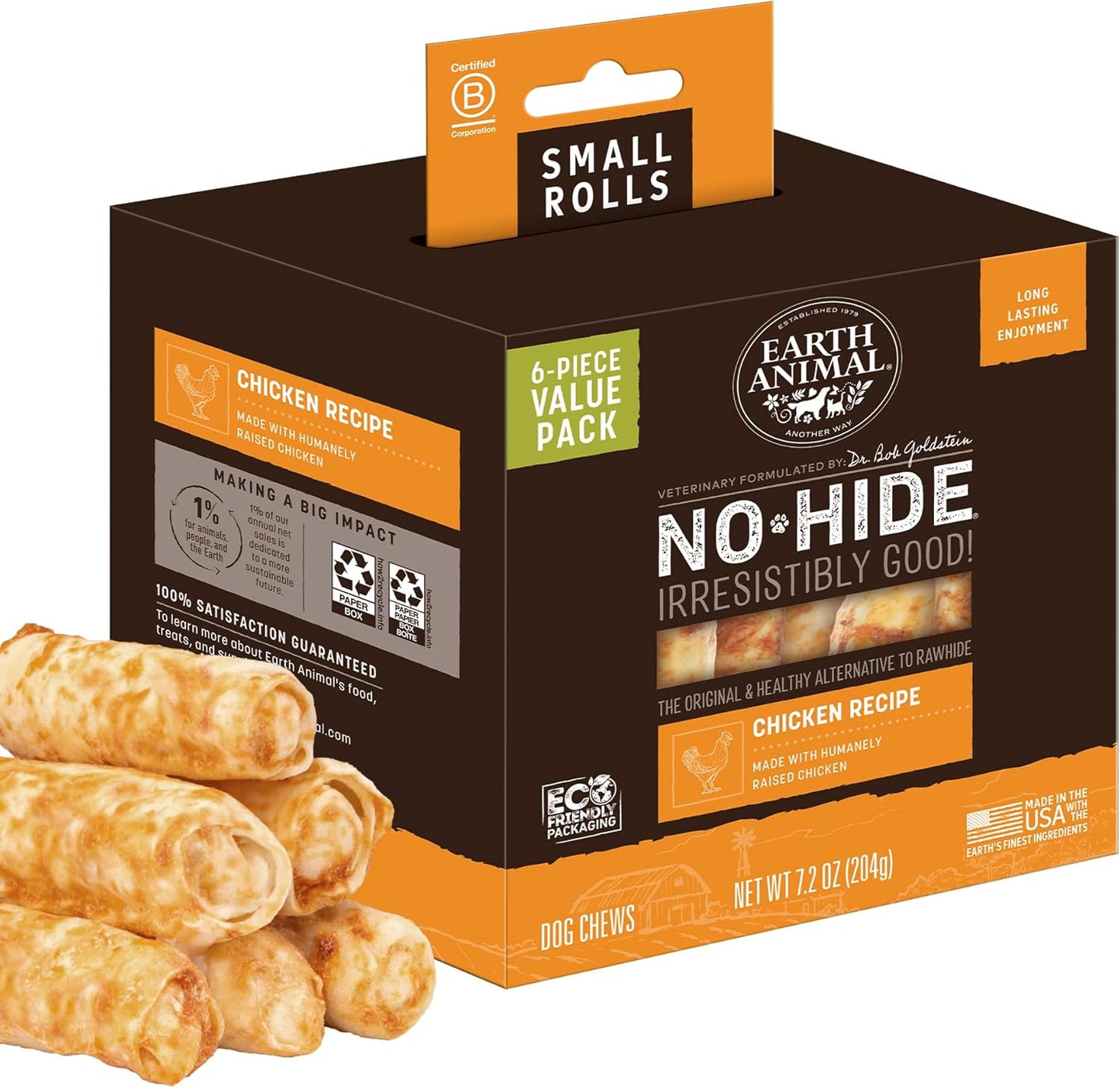 No-Hide-Rolls-Chicken-Recipe-Small-Natural-Rawhide-Alternative-3737