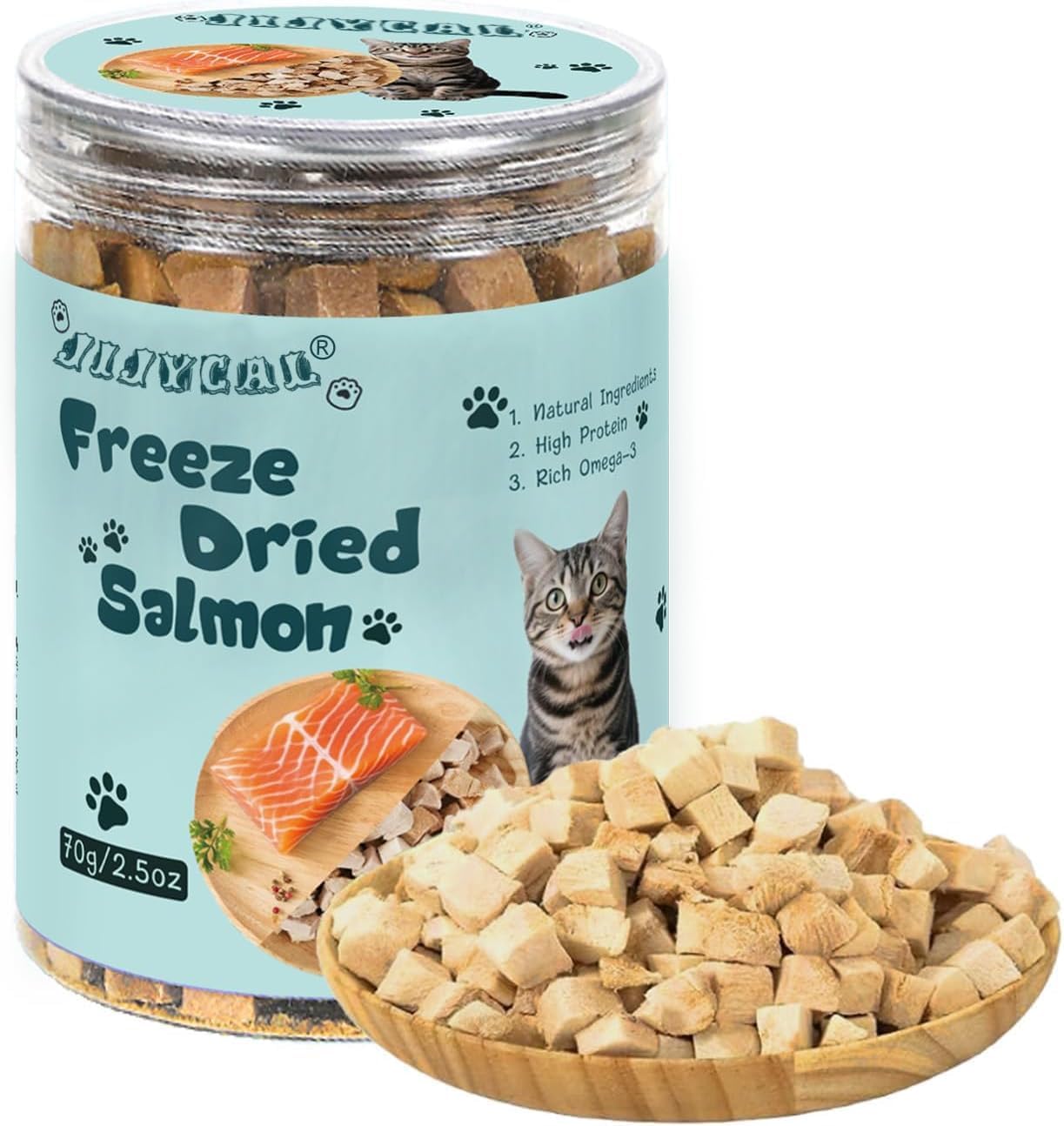 Freeze-Dried-Salmon-Treats-for-Cats-&-Dogs-–-1-Wild-Caught,-Single-Ingredient,-941